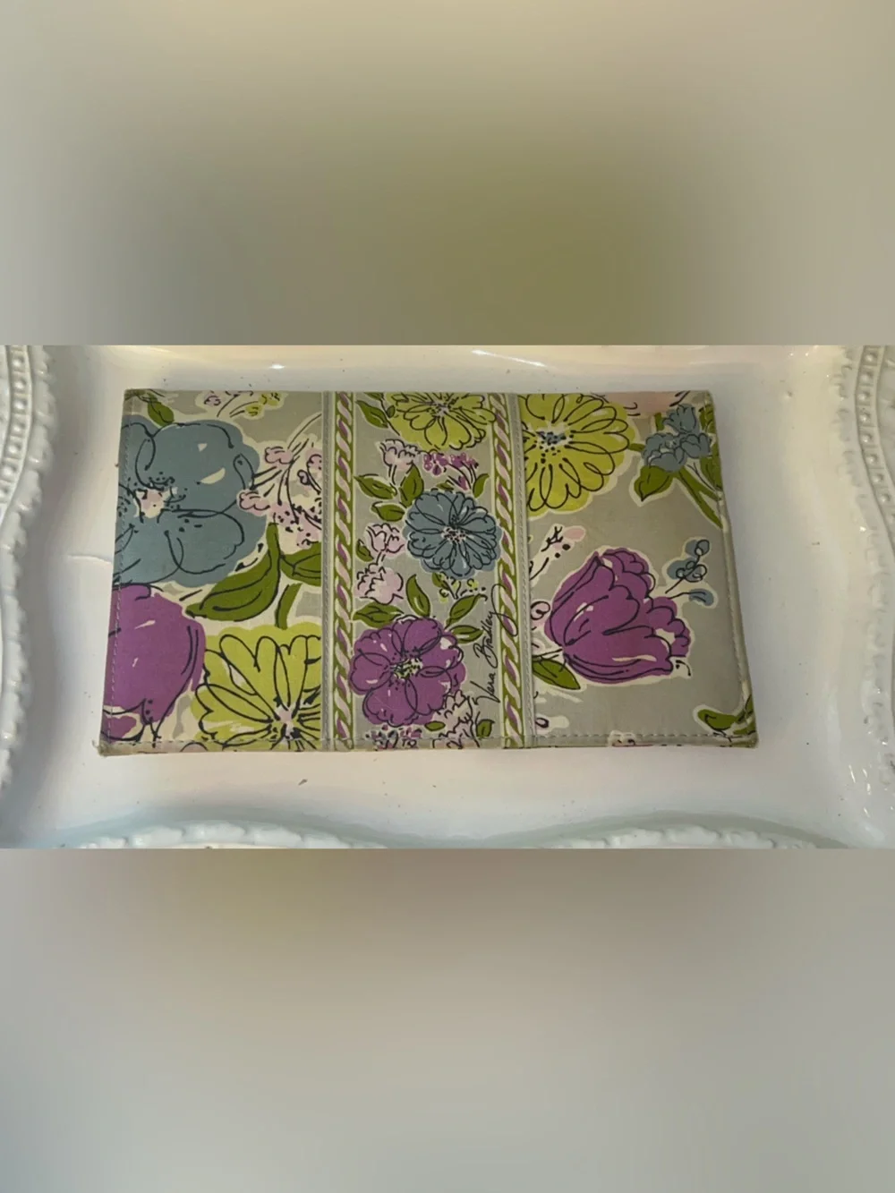 Vera Bradley travel wallet organizer in Watercolor floral pattern